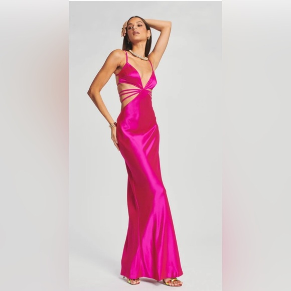 Retrofete Selma Dress | NWT | Large | Neon Pink - Picture 5 of 9